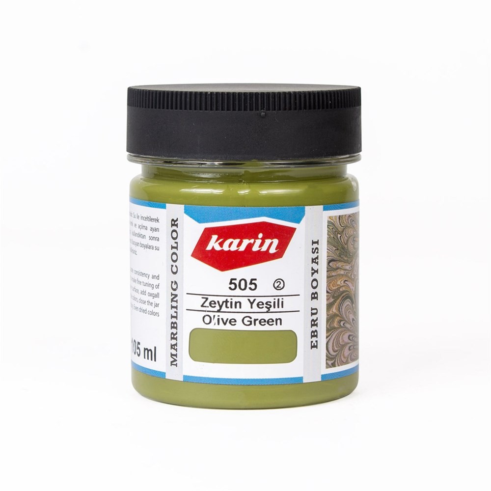 Karin Ebru Boyası 505 Zeytin Yeşili 105 ml