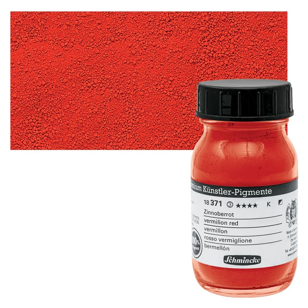 Schmincke Toz Pigment Vermilion Red 100 ml