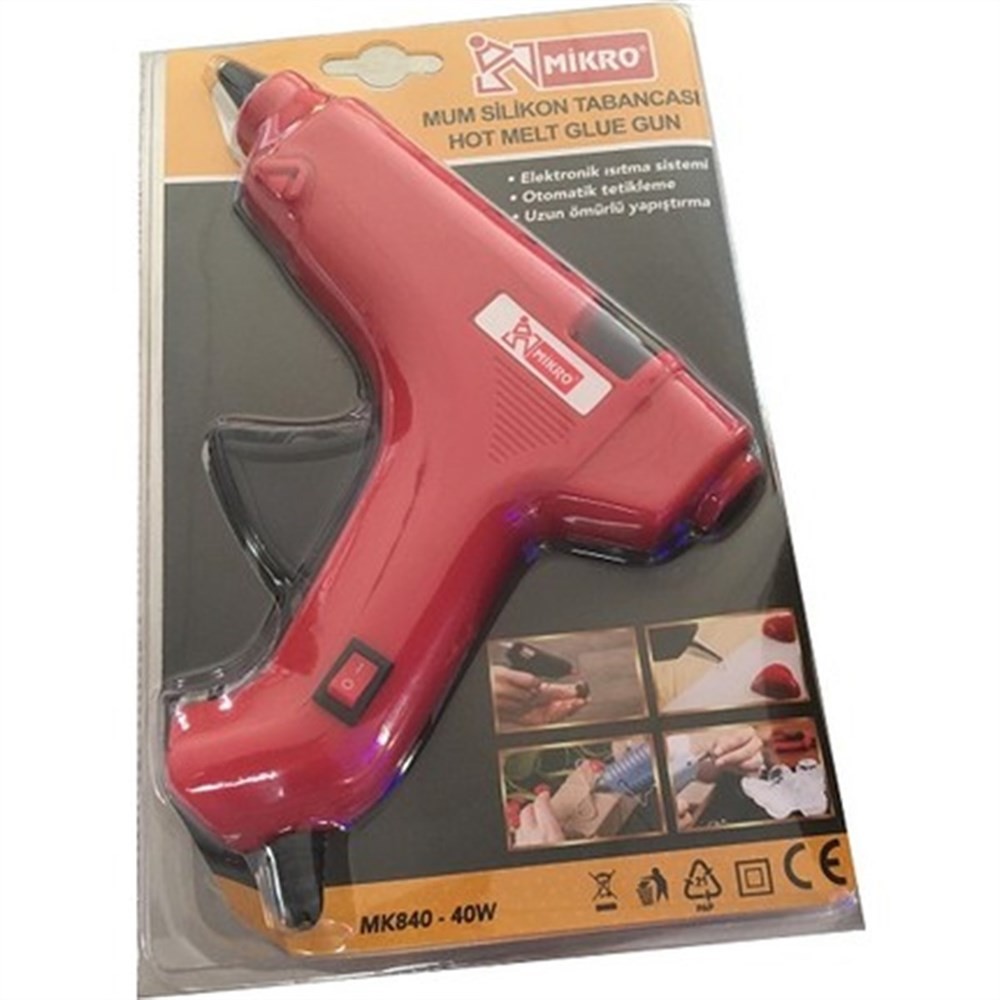 Mikro Büyük Boy Sıcak Silikon Mum Tabancası Mk840 40W