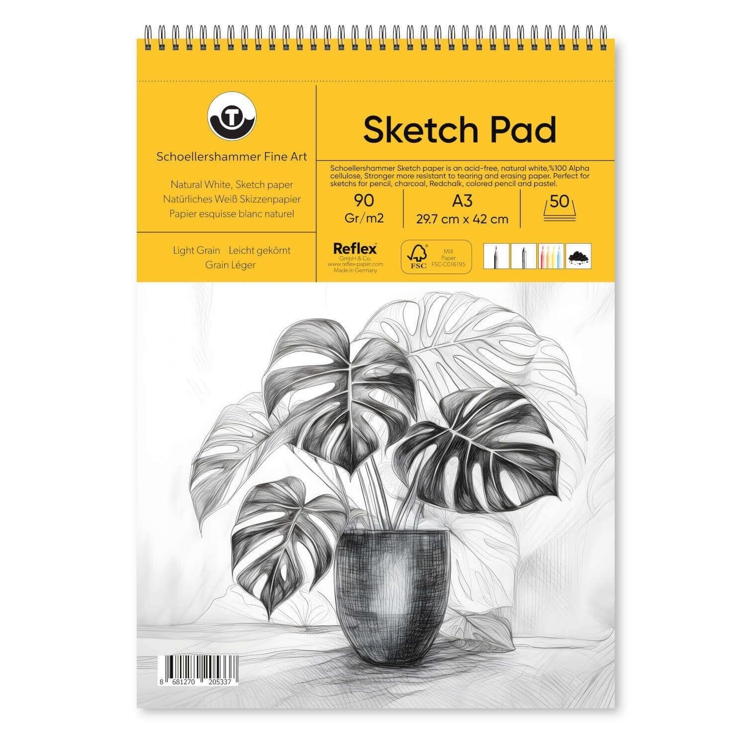 Schoellershammer Sketch Pad 90 gr A3 50 yaprak