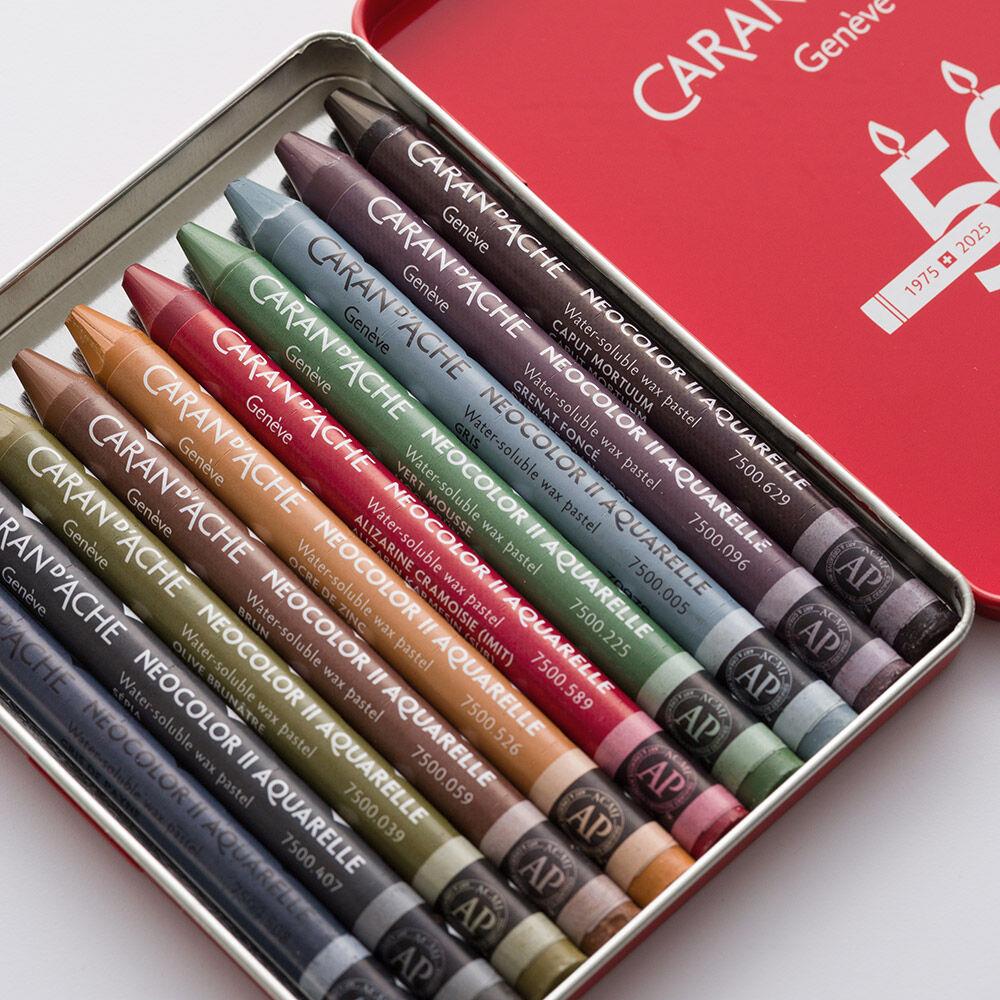 Caran d'Ache Neo Pastel Seti Dark 10 Renk