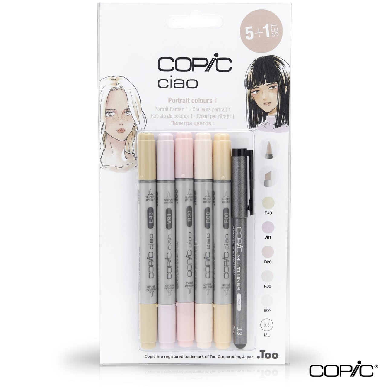 Copic Ciao 5+1 Set Portrait Colors 1