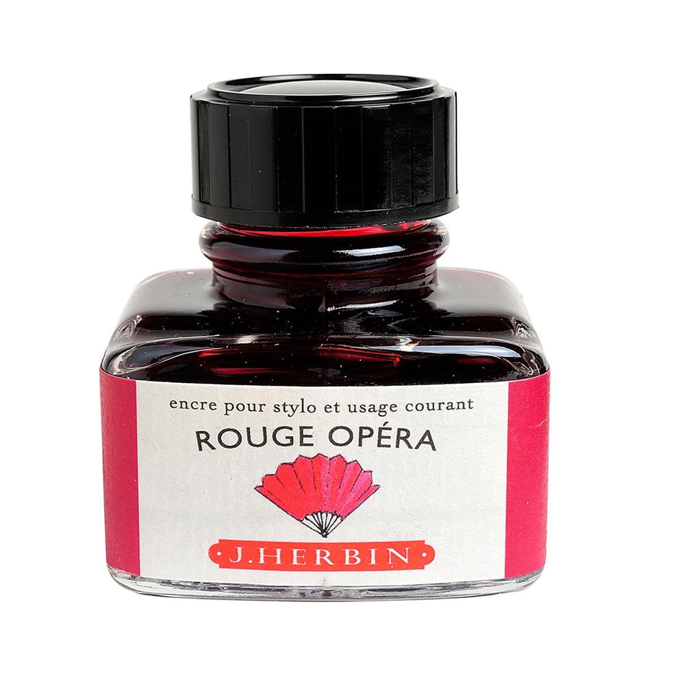 J. Herbin D Dolma Kalem Şise Mürekkep 30 ml 13068T Rouge Opera