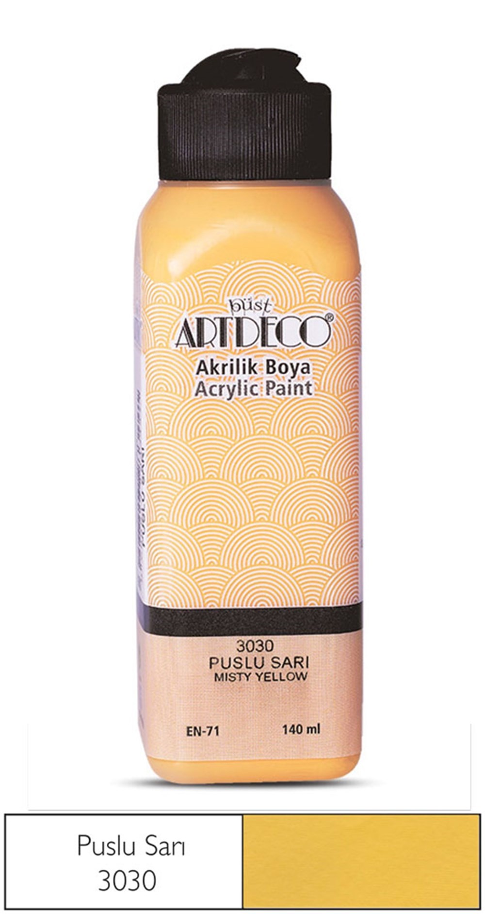 Artdeco Akrilik Boya 140 ml 3030 Puslu Sarı