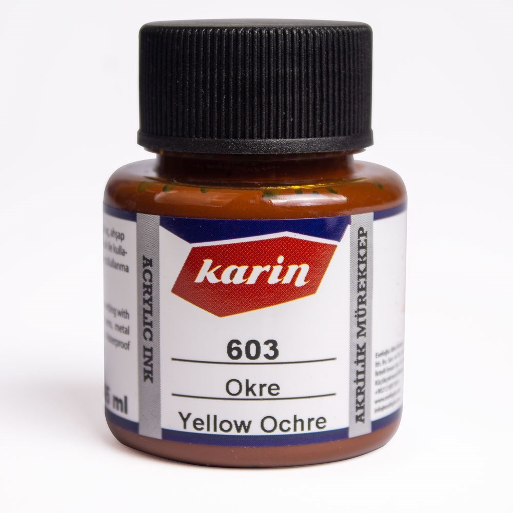 Karin Akrilik Mürekkep Okre 45 ml