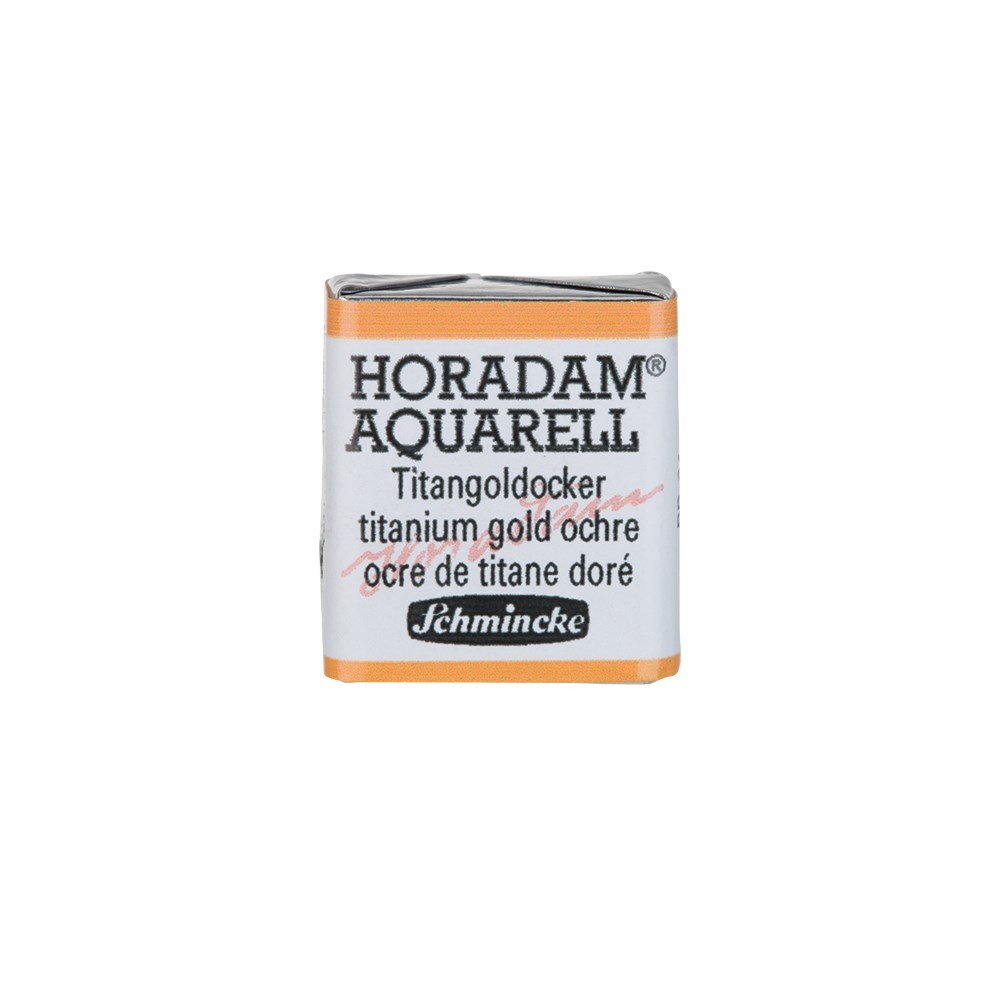 Schmincke Horadam Aquarell Artist Sulu Boya Titanium Gold Ochre 1/2 Tab.