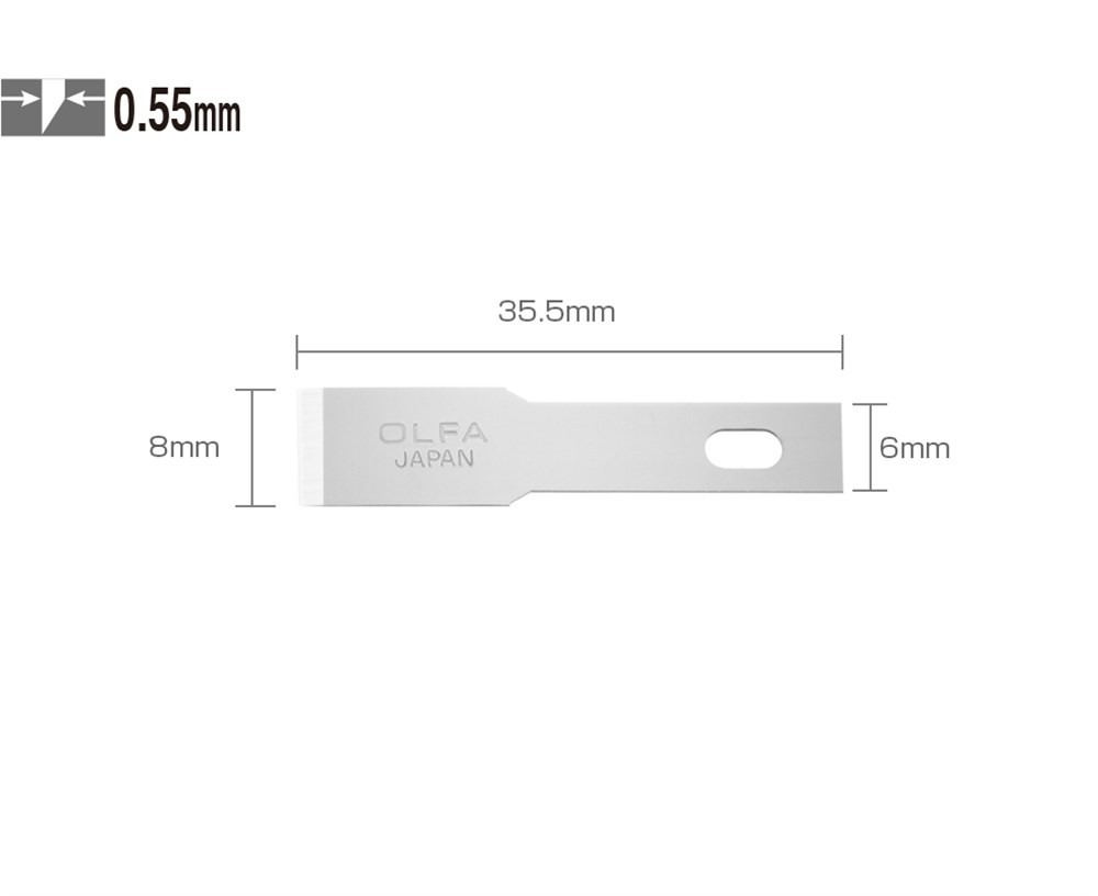 Olfa KB4-F/5 Kretuar Bıçağı Yedeği 5li AK4 Yedeği