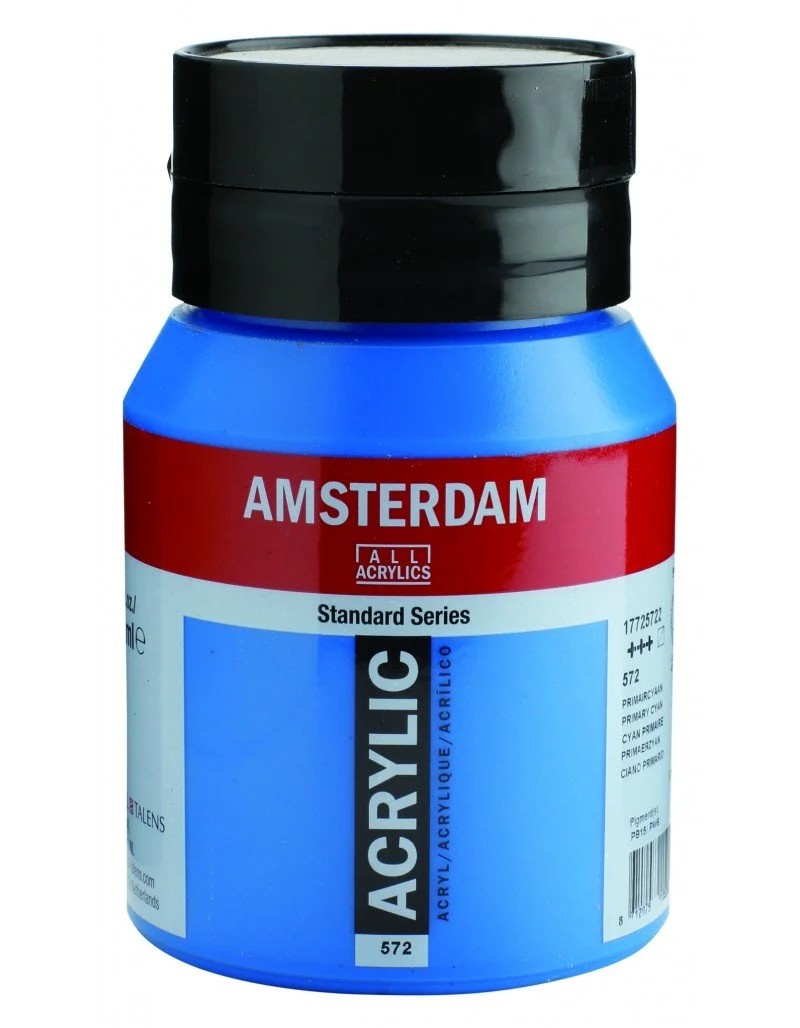 Talens Amsterdam Standard Akrilik Boya 500 ml 572 Primary Cyan