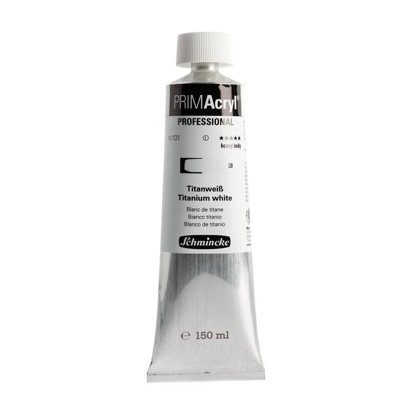Schmincke Primacryl Artist Akrilik Boya 150 ml Seri 1 101 Titanium White