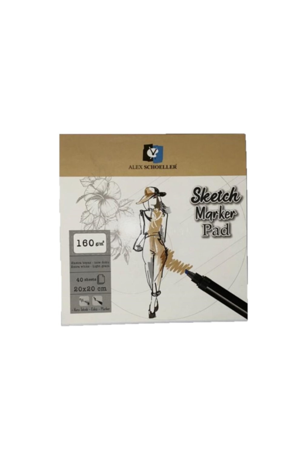Alex Schoeller Sketch Marker Pad 9x14 140 GR 80 Sayfa