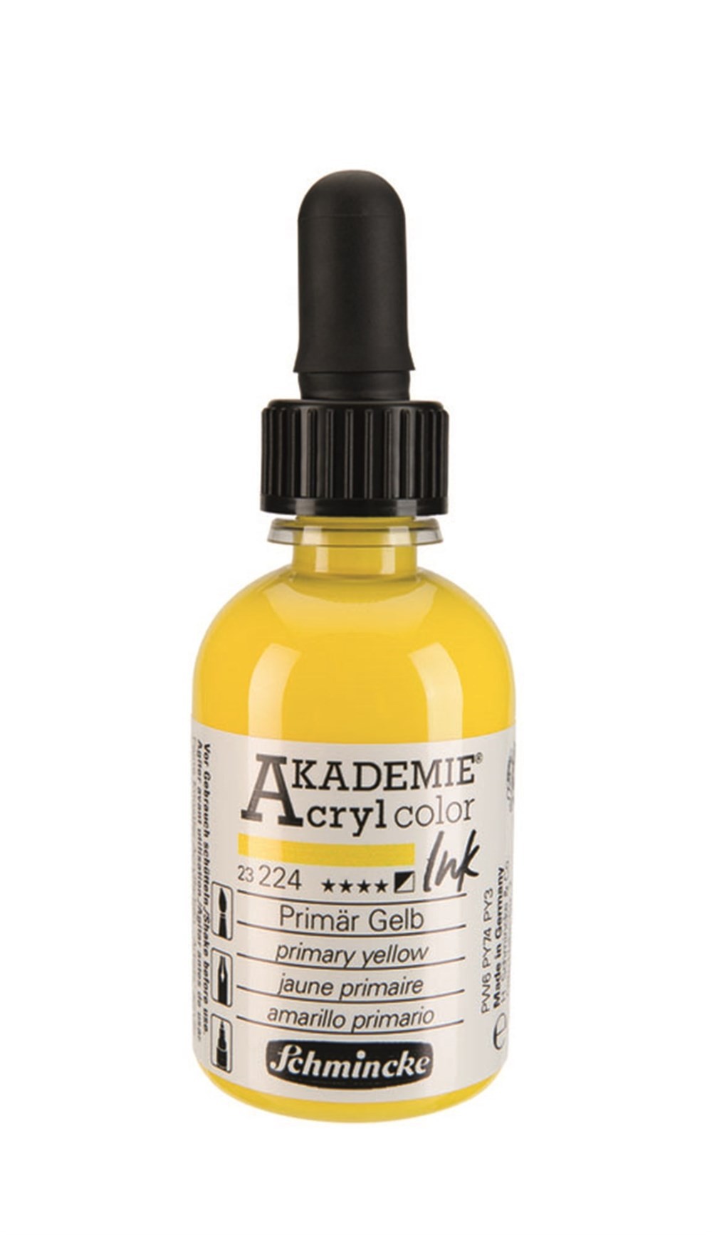Schmincke Akademie Akrilik Mürekkep 50 ml 224 Primary Yellow