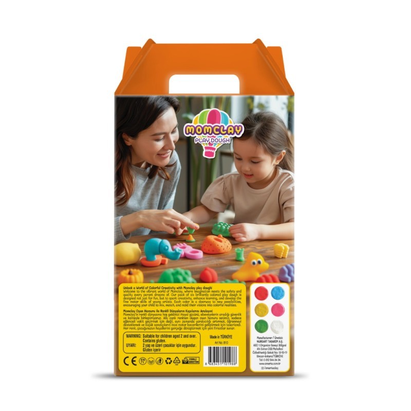Smarta Momcly Oyun Hamuru 100gr x 6'lı Set