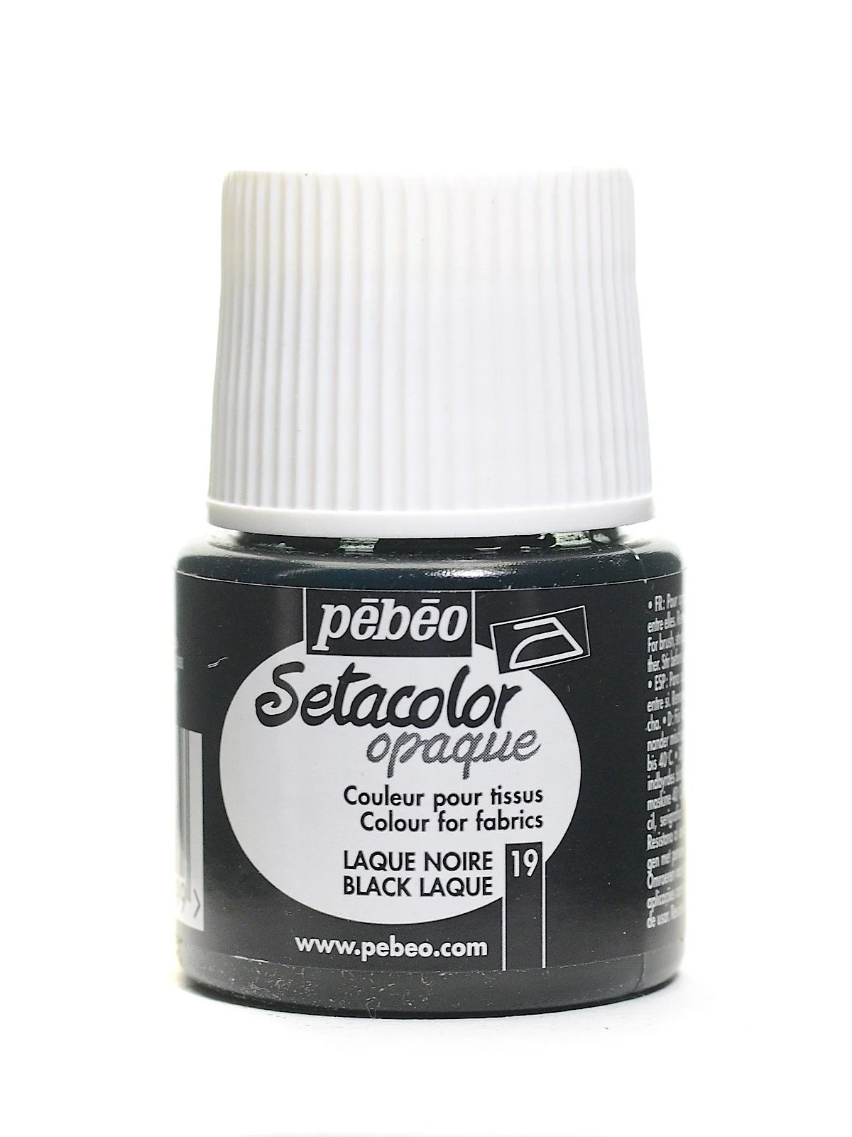 Pebeo Setacolor Opak Kumaş Boyası 45 ml Laque Noire Black Laque 