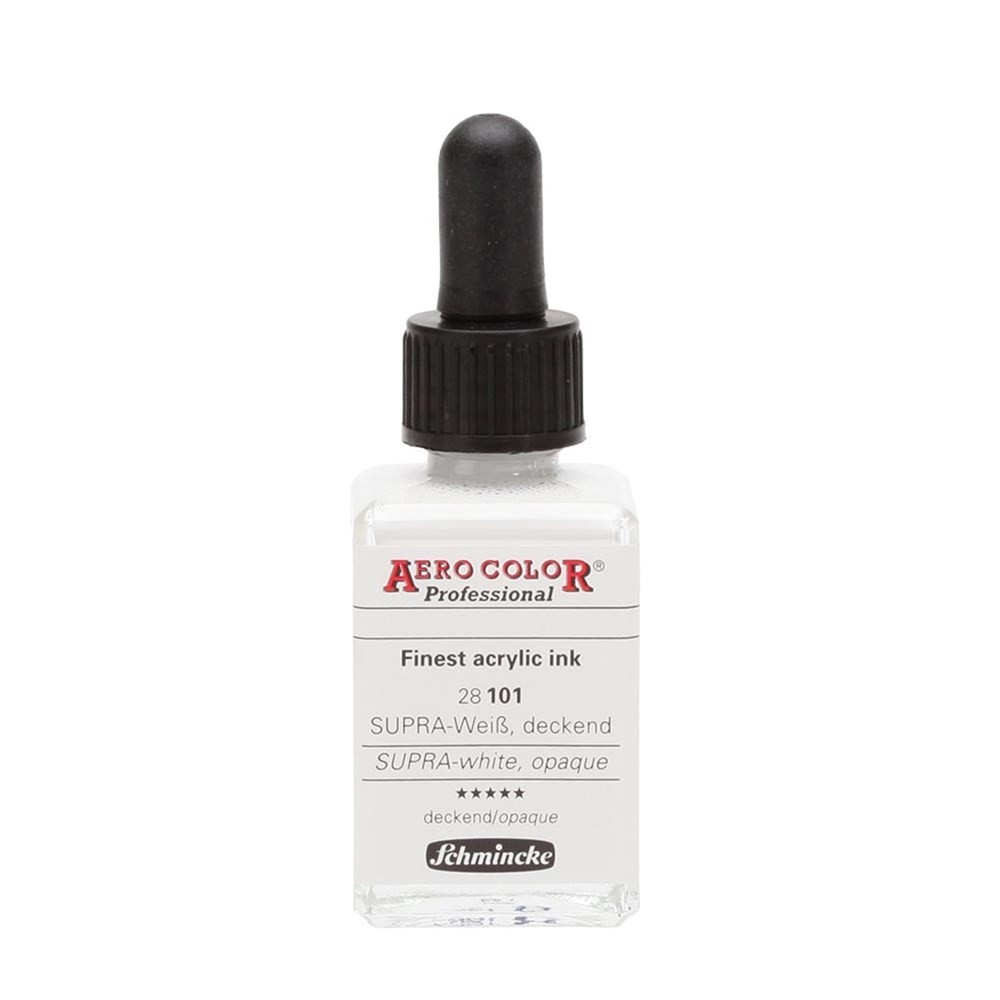 Schmincke Aero Color Akrilik Mürekkep 28 ml 101 Supra White Opaque