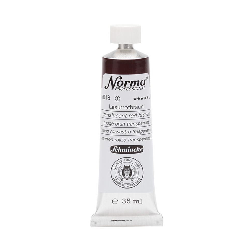 Schmincke Norma Profesyonel Translucent Red Bro35 ml