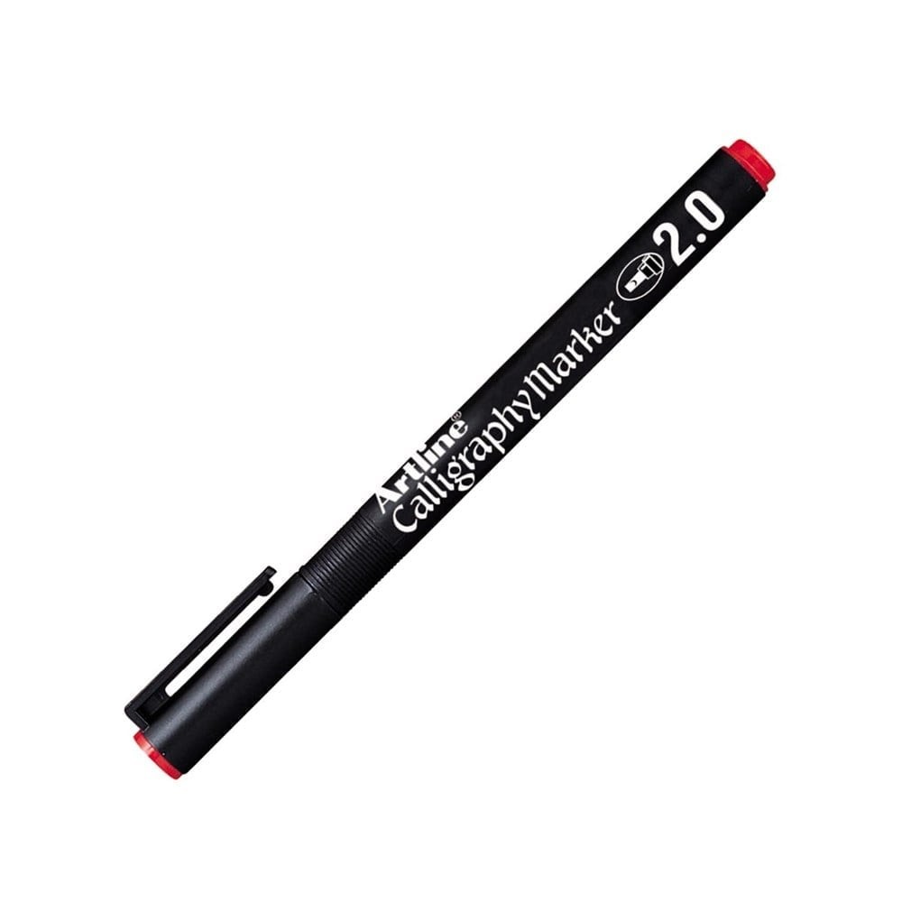 Artline 812 Permanent Calligraphy Kalemi 2.0 mm Kırmızı