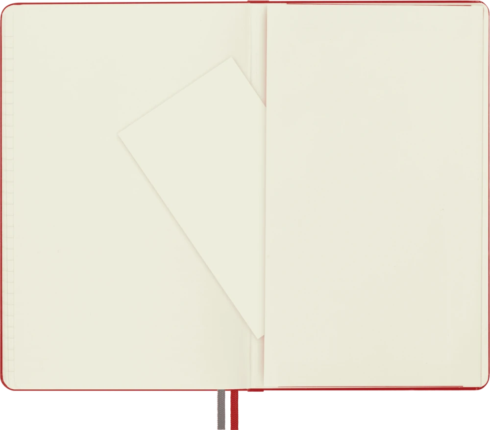 Moleskine Classic Sert Kapak Çizgili Defter 13x21 400 Sayfa Red