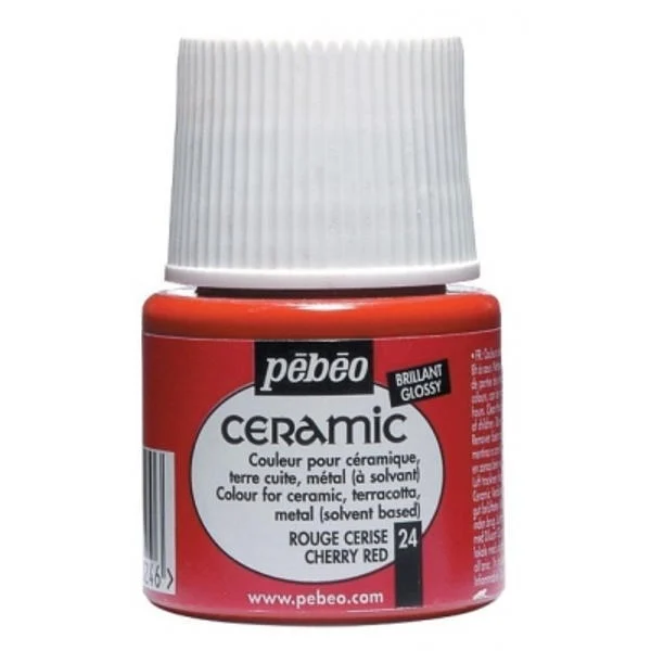 Pebeo Seramik Boyası 45 ml 24 Cherry Red