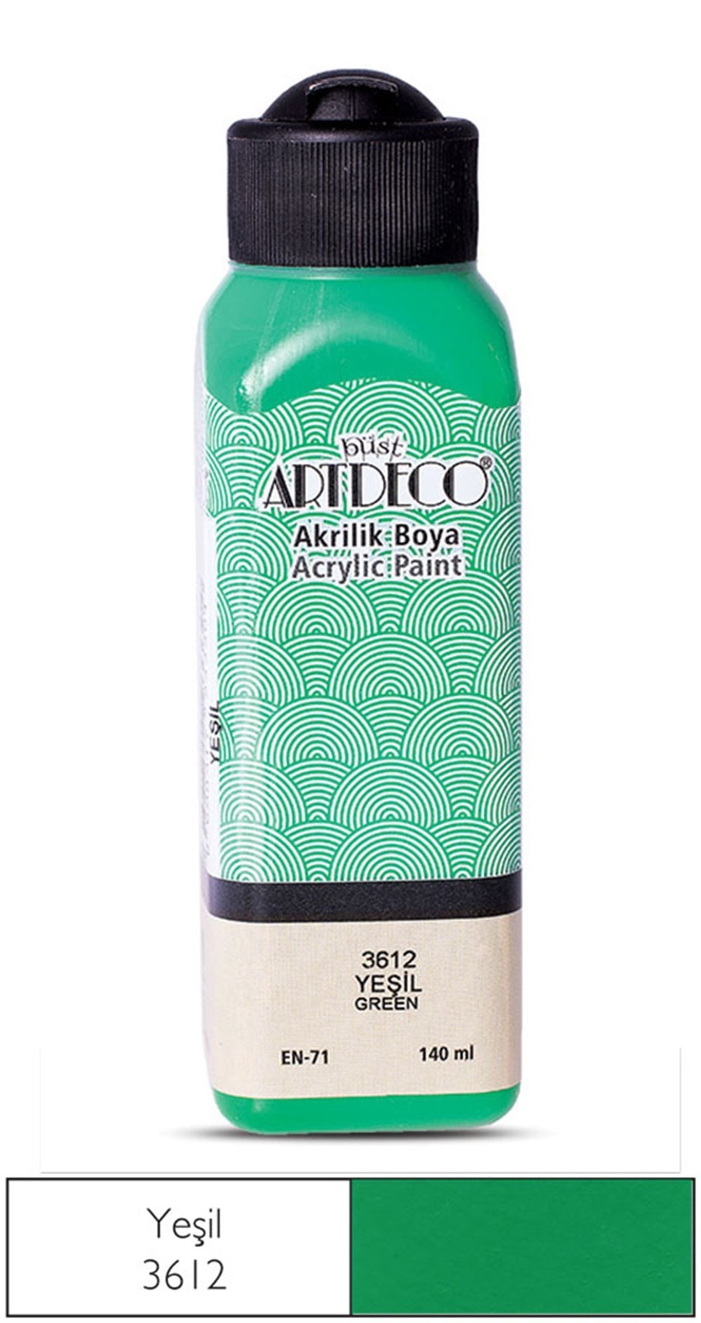 Artdeco Akrilik Boya 140 ml 3612 Yeşil