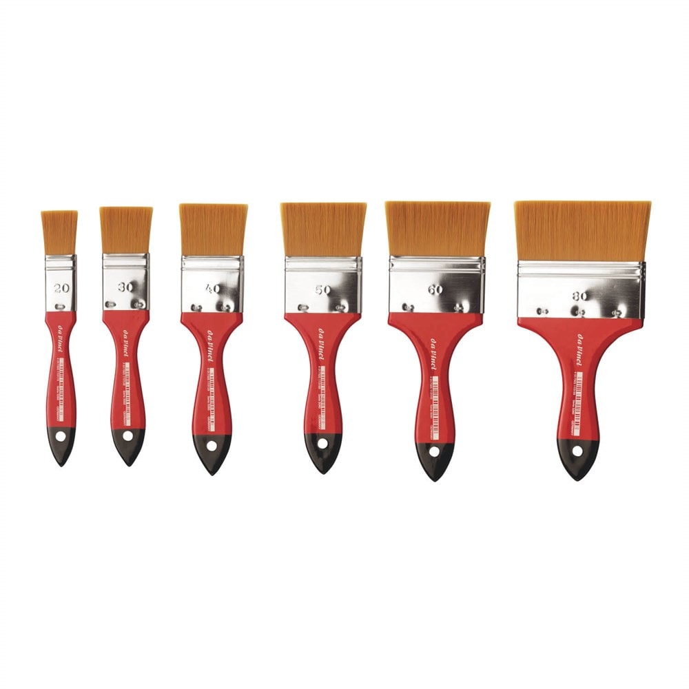 Da Vinci Spin Sentetik Ekstra Yumuşak Düz Uçlu Geniş Yüzey Fırçası Seri 5080 No:50