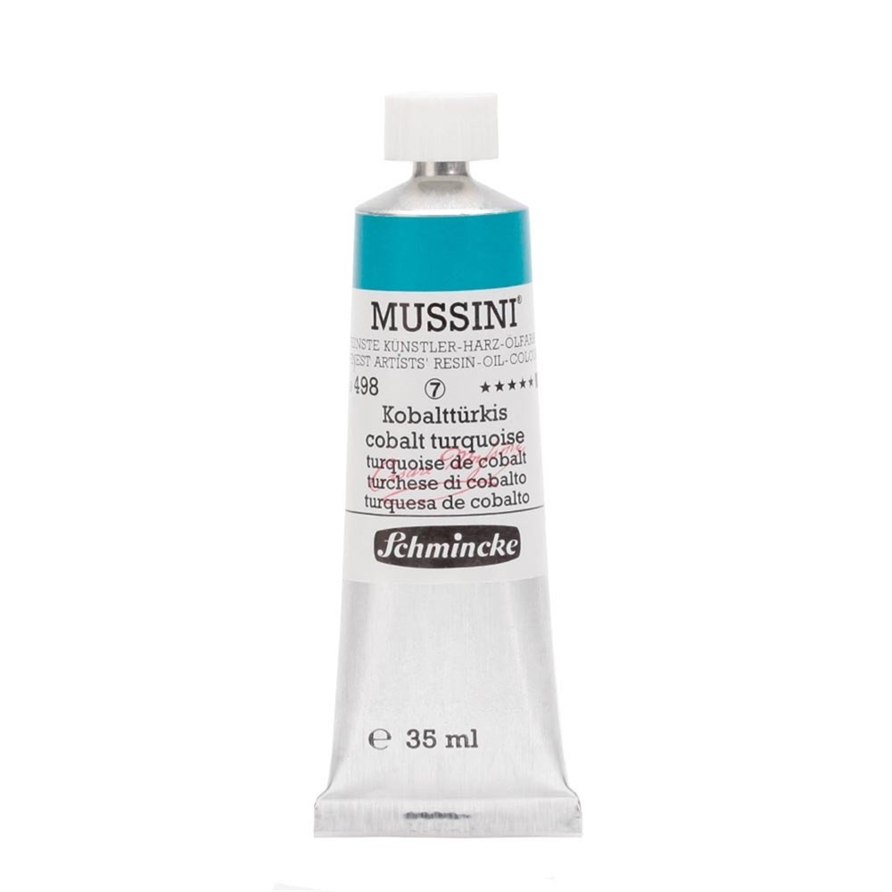 Schmincke Mussini Artist Yağlı Boya 35 ml Seri 7 498 Cobalt Turquoise