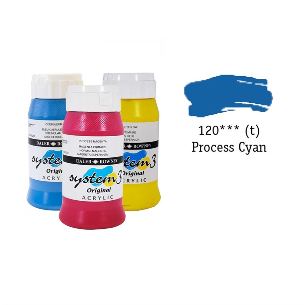 Daler Rowney System 3 Original Akrilik Boya Process Cyan