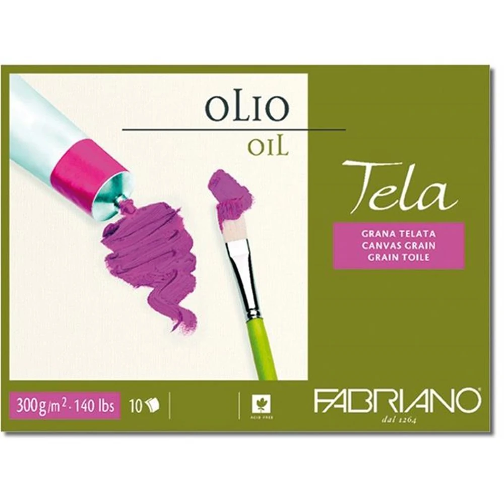 Fabriano Tela Canvas Dokulu Blok 36x48 cm 300 gr 10 sayfa