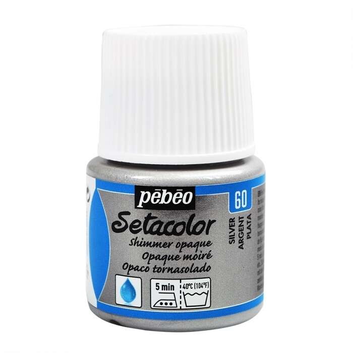Pebeo Setacolor Opak Kumaş Boyası 45 ml YD Argent Moire