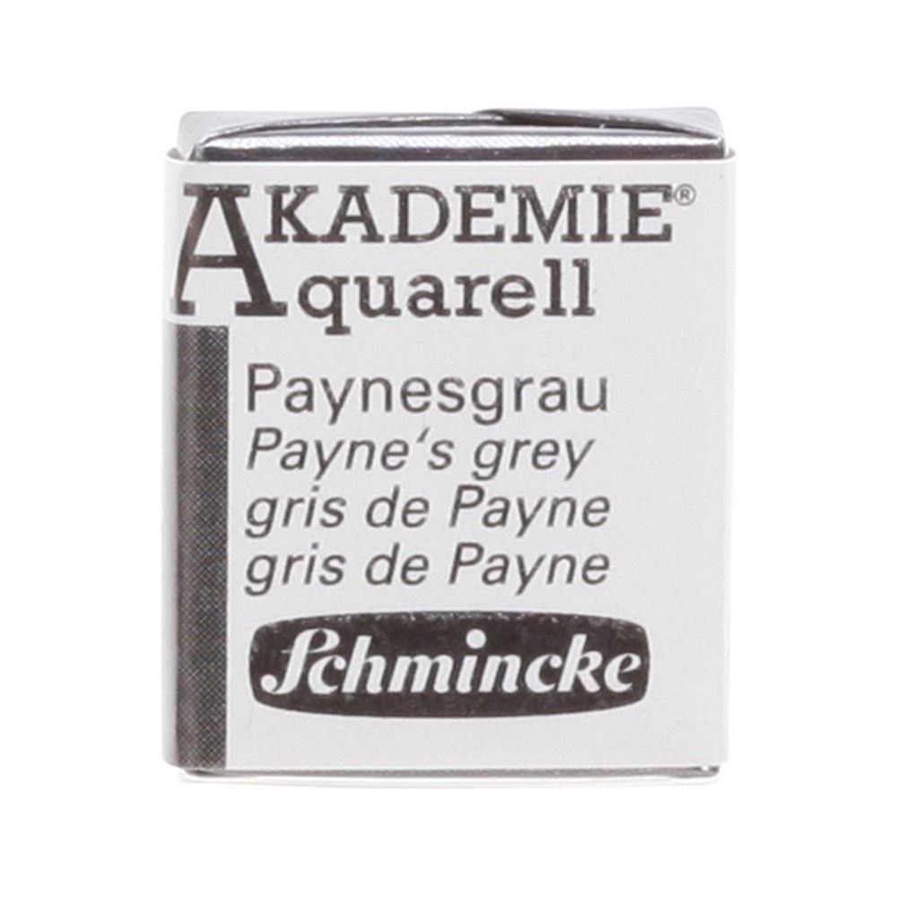 Schmincke Akademie Aquarell Yarım Tablet Sulu Boya 770 PayneS Grey