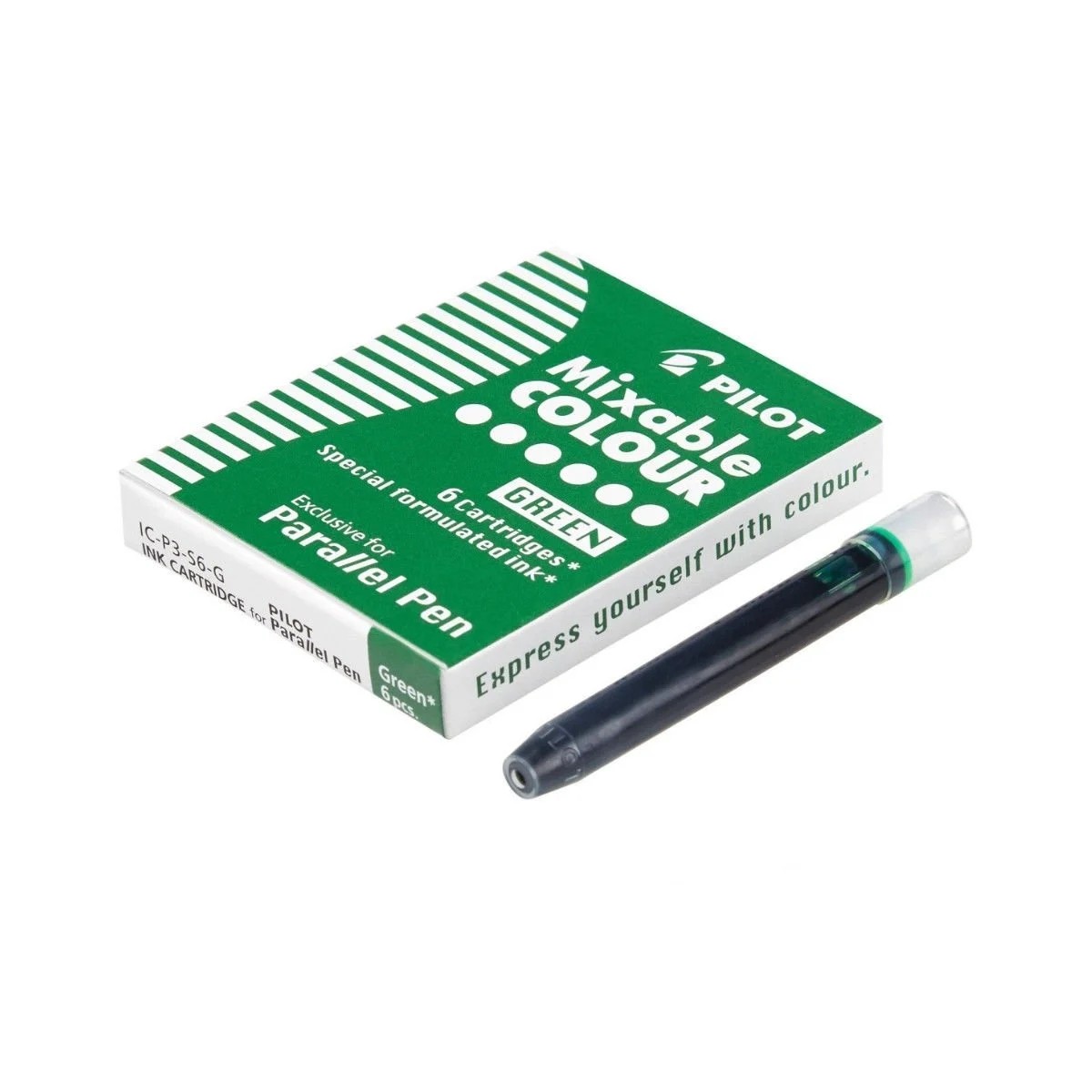 Pilot Parallel Pen Orjinal Kartuş Yeşil 6 Adet
