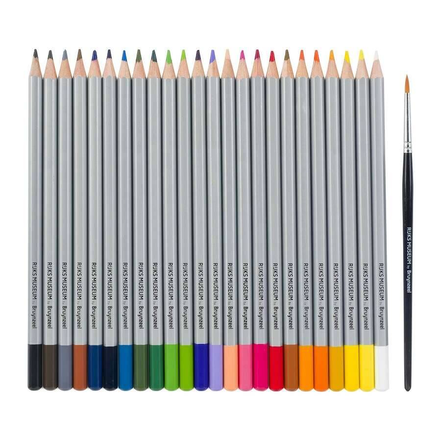 Bruynzeel Ruks Museum Aquarell Sulu Boya Kalem Seti 24'lü Metal Kutu