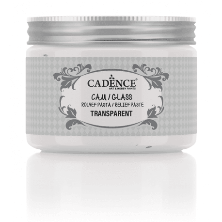 Cadence Şeffaf Rölyef Pasta Cam Transparent 150 ml