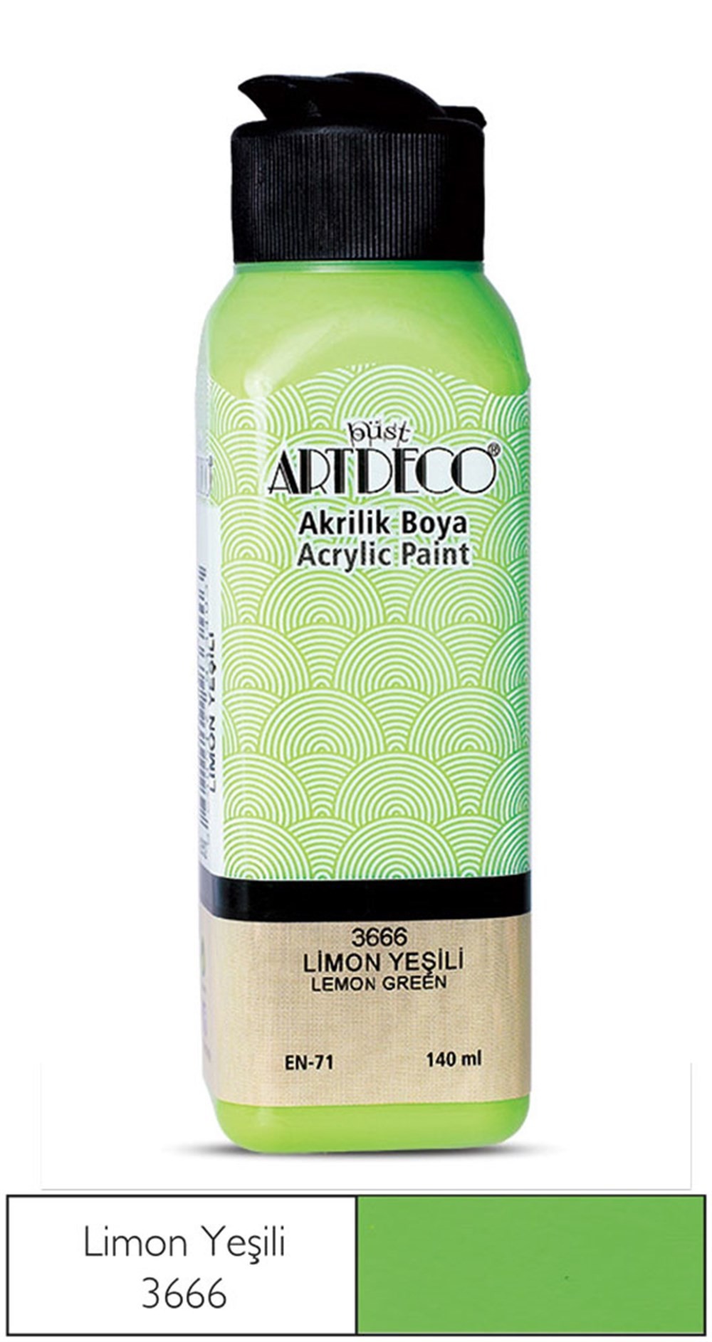 Artdeco Akrilik Boya 140 ml 3666 Limon Yeşili