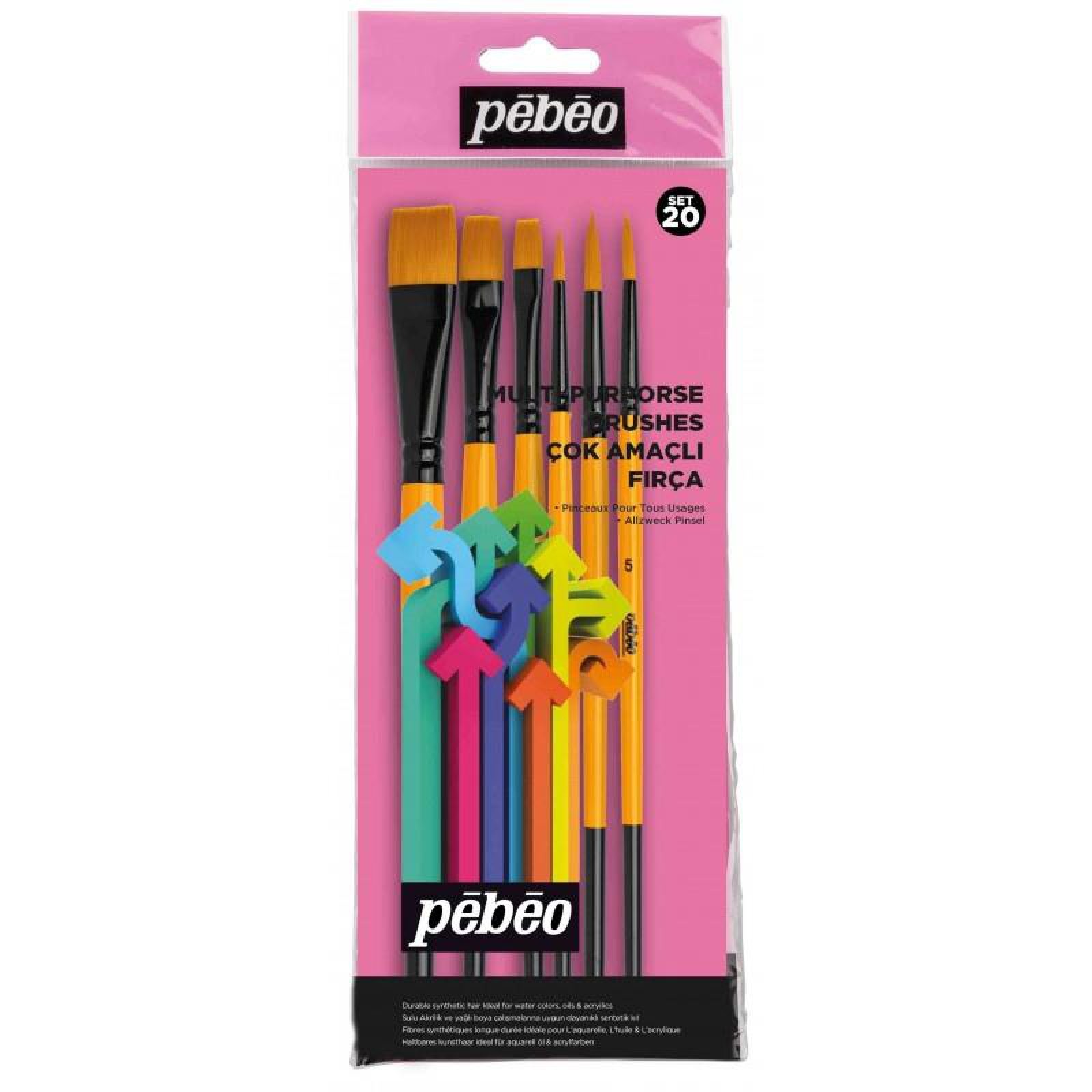 Pebeo Set-20 6'Lı Fırça Seti