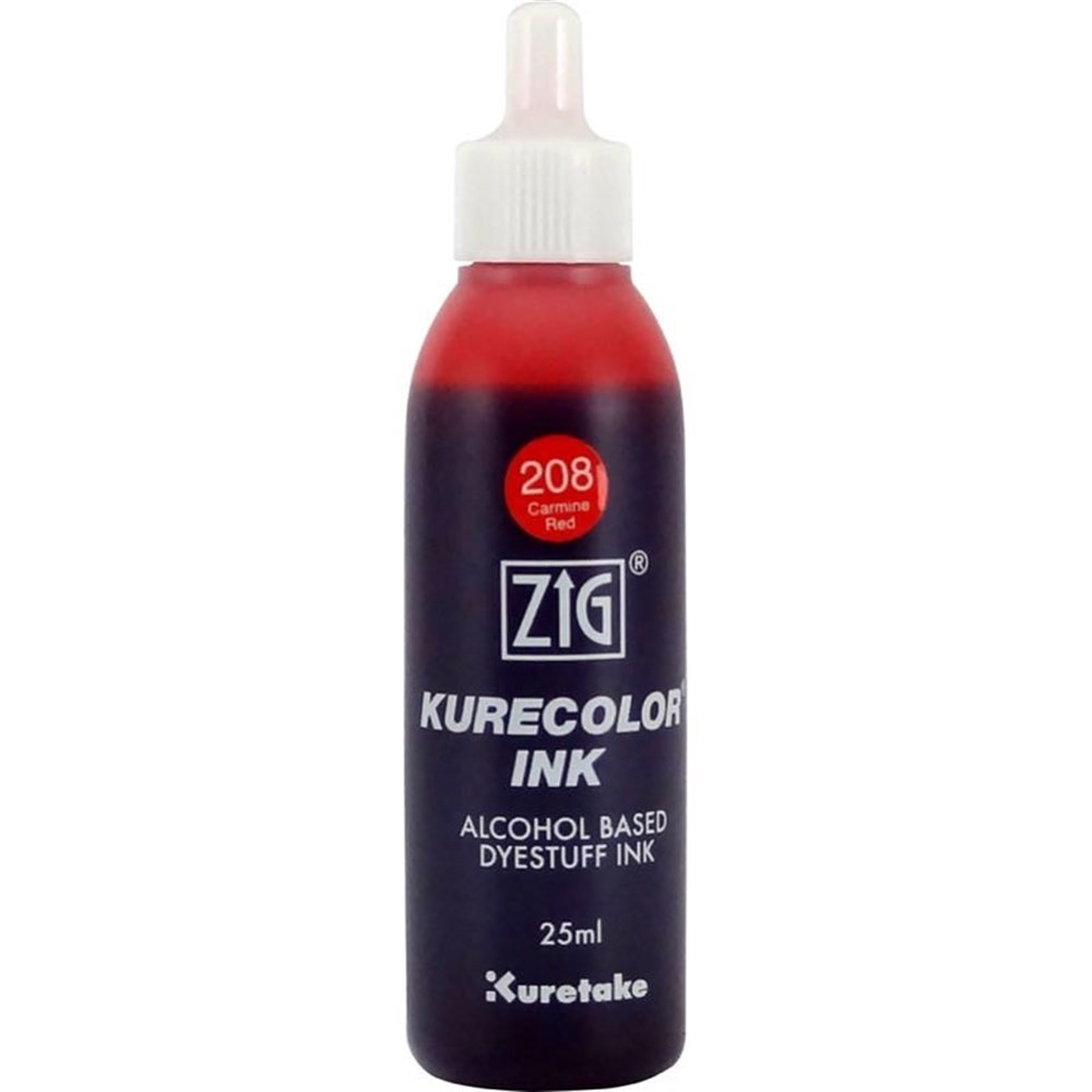 Zig Kurecolor Mürekkep 25 ml 208 Carmıne Red