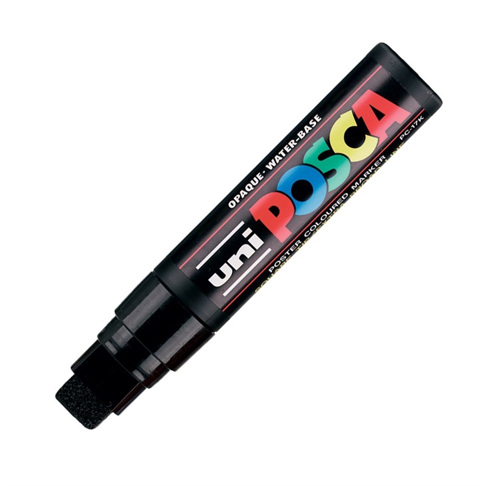 Uni Posca Pc-17K Boyama Markörü 15 mm Kesik Uç Siyah