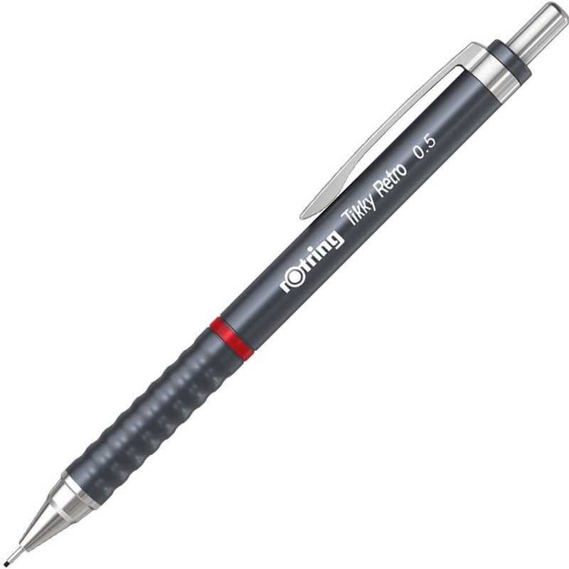 Rotring Tikky Retro Versatil Kalem Metalik Gri 0.5 mm