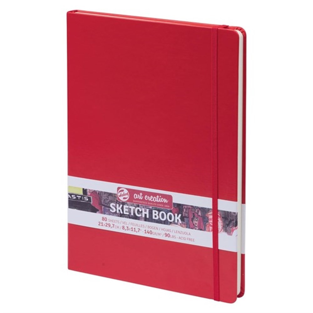 Talens Art Creation Sketch Book Red 140Gr 21X29,7Cm