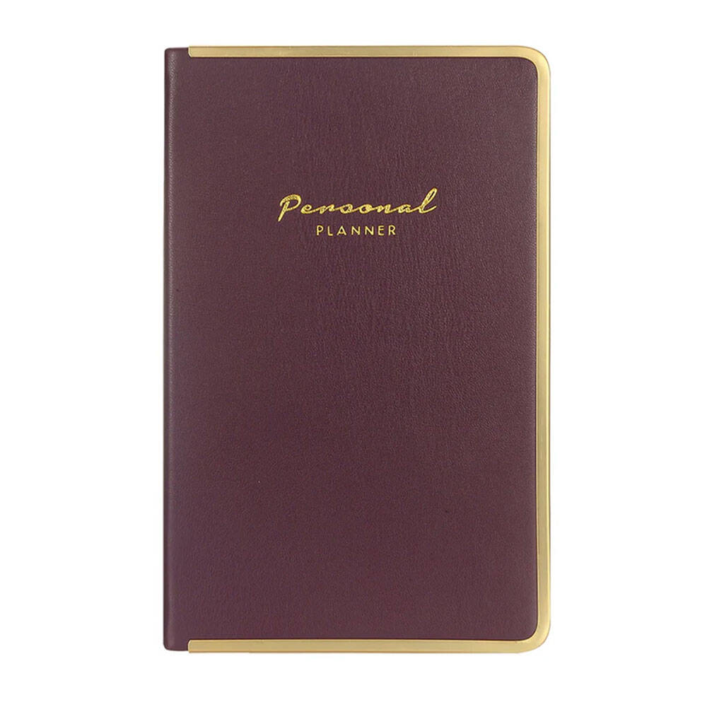 Victorias Journals Monaco Süet Sert Kapak Çizgili Defter 13x21 cm 100 gr 96 Yaprak Burgundy