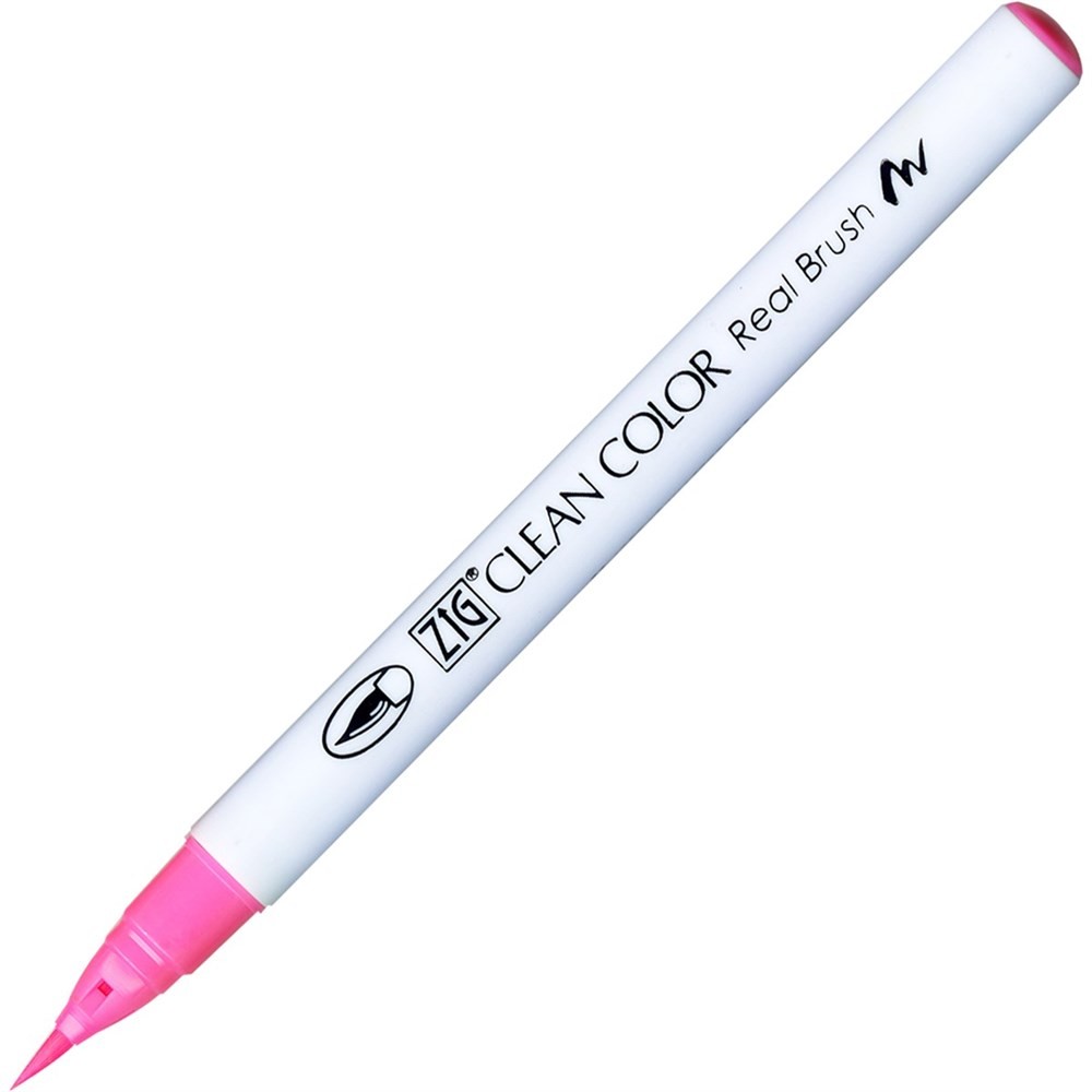 Zig Clean Color Real Brush Fırça Uçlu Marker Kalem 003 Fluorescent Pink