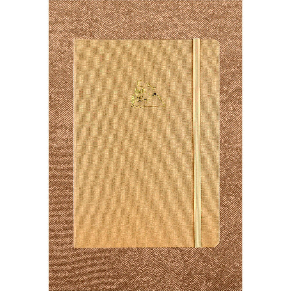 Victorias Journals Bujo Kraft Çizgili Defter Keten 14.5x21 cm 150 gr 96 Açık Kahve