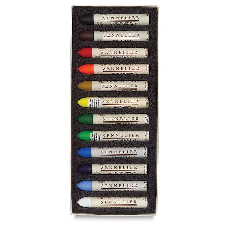 Sennelier Oil Pastel Boya Seti 12'li Tam Boy Introductory Colors