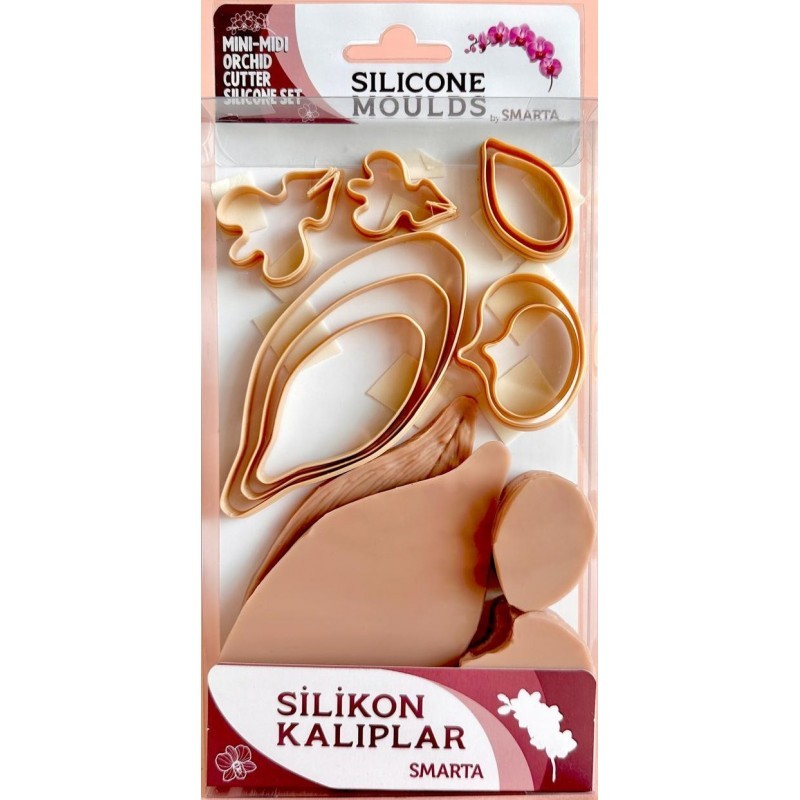 Smarta Silikon Kalıp Çiçekler Orkide Yaprak SK1013073