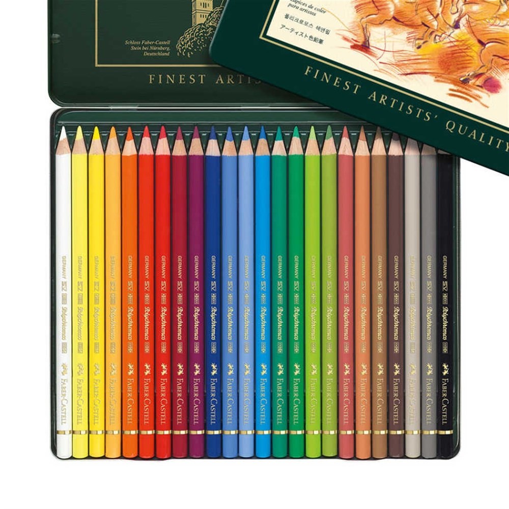 Faber Castell Polychromos Kuru Boya Kalemi, 24 Renk