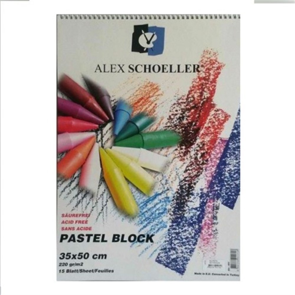 Alex Schoeller Resim Blok 35x50 220 Gr Siyah 15li