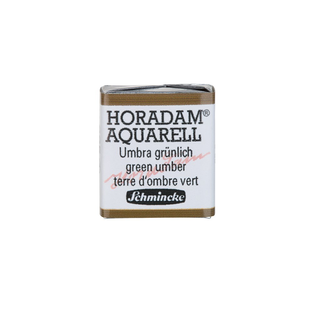 Schmincke Horadam Aquarell Artist Sulu Boya Green Umber 1/2 Tab.