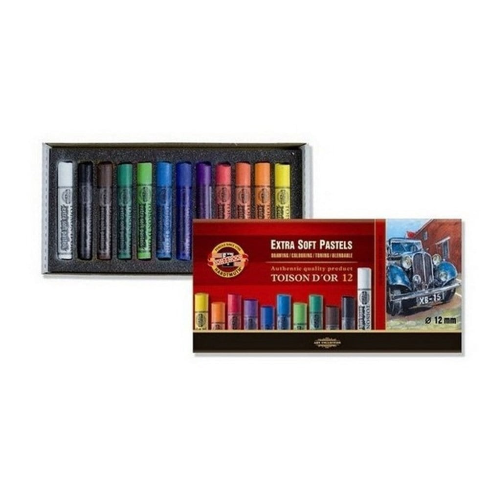 Koh-i Noor Toison D'Or Extra Soft Pastel Boya Kalın 12 Renk