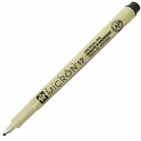 Sakura Pigma Micron 12 Çizim Kalemi Siyah 0.70 mm