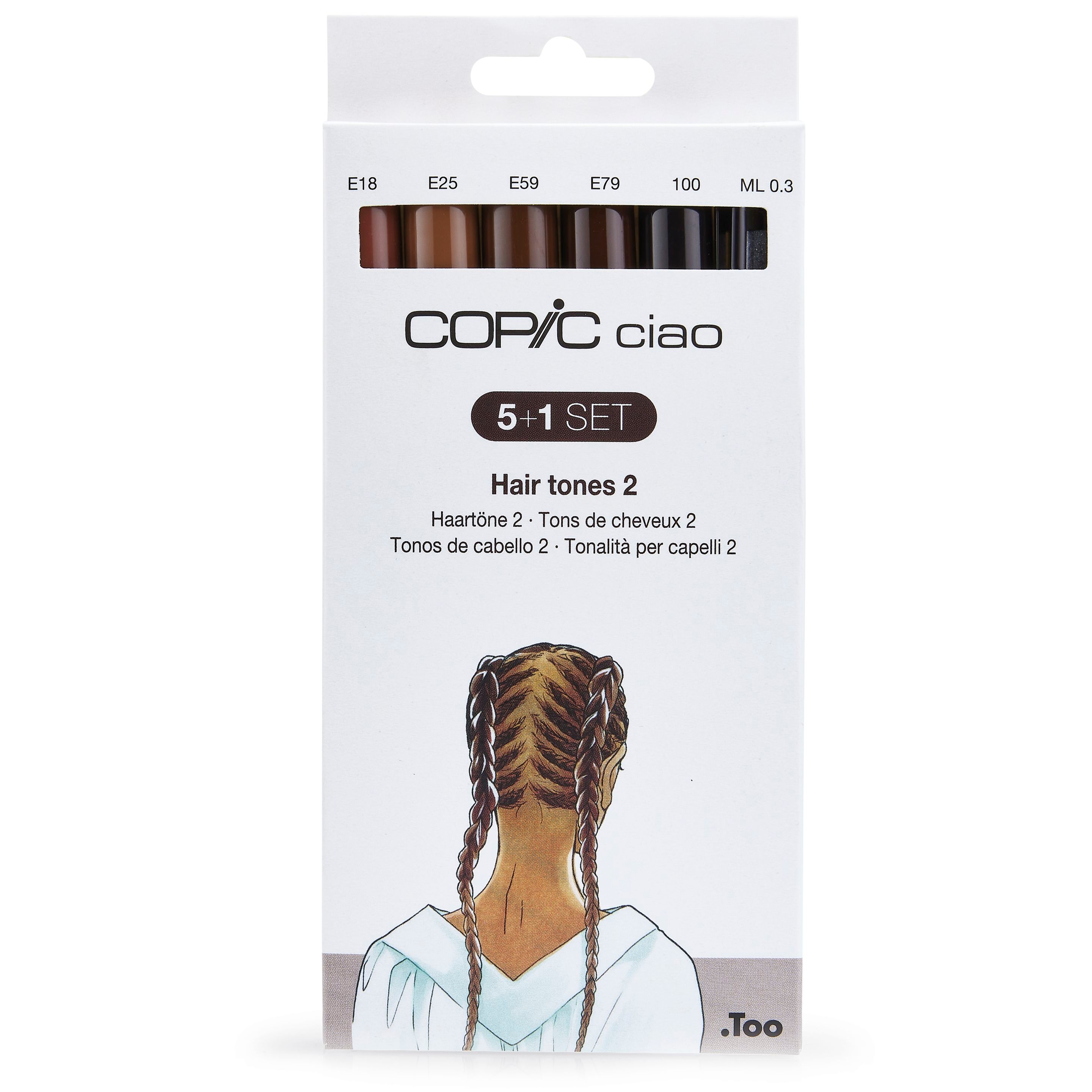 Copic Ciao 5+1 Set Hair Tones 2