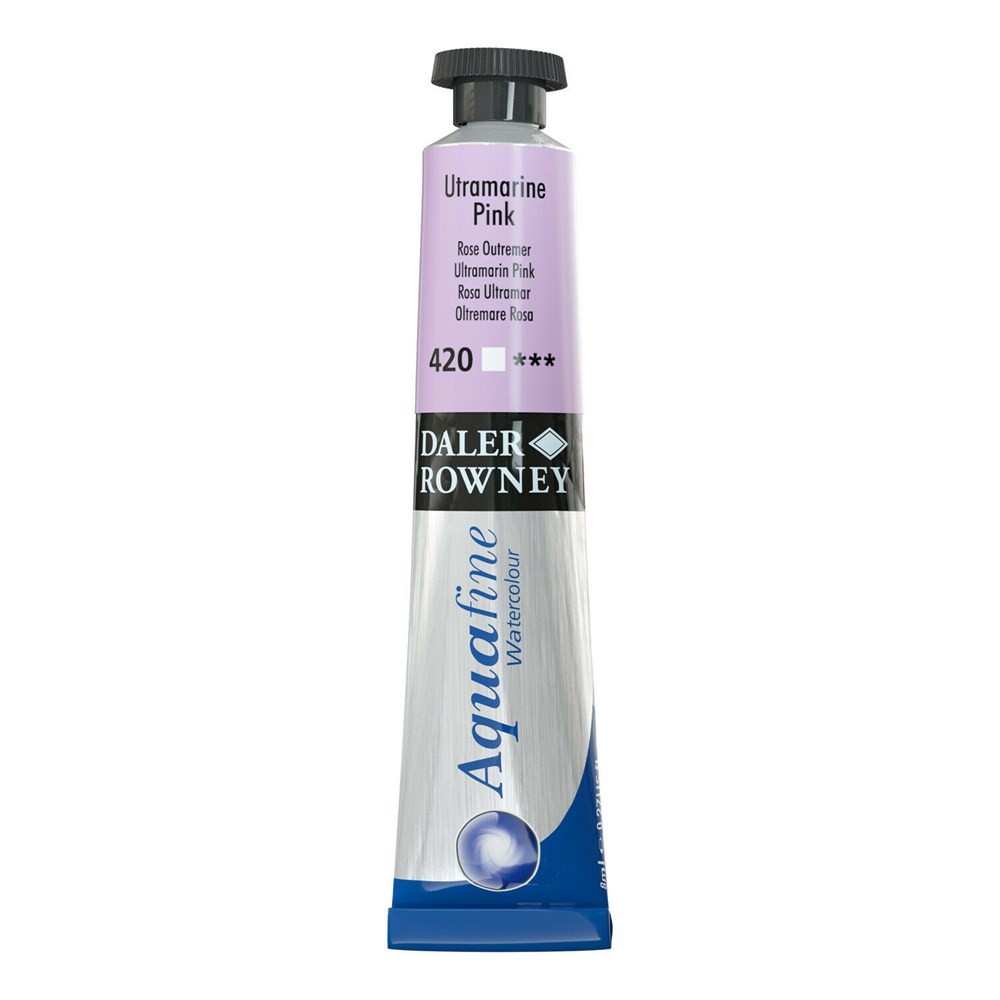 Daler Rowney Aquafine Watercolour 8ml Tube 420 Ultramarine Pink